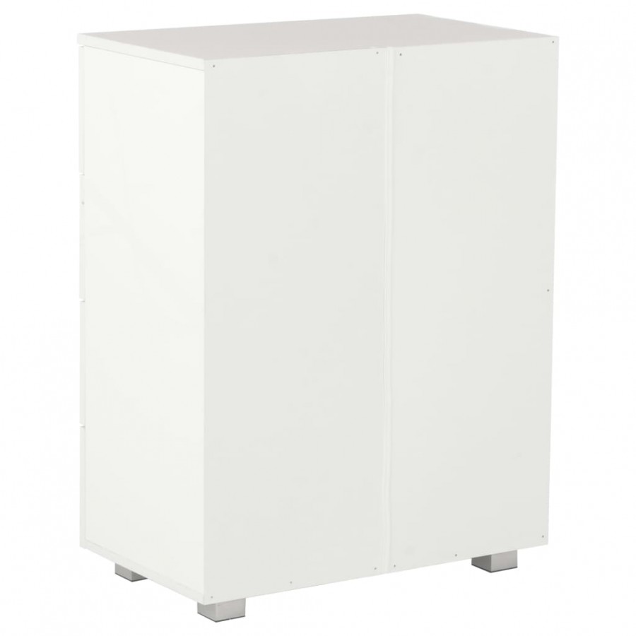 Buffet Blanc brillant 60x35x80 cm