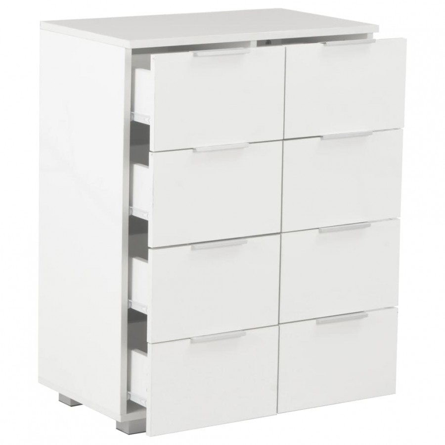 Buffet Blanc brillant 60x35x80 cm
