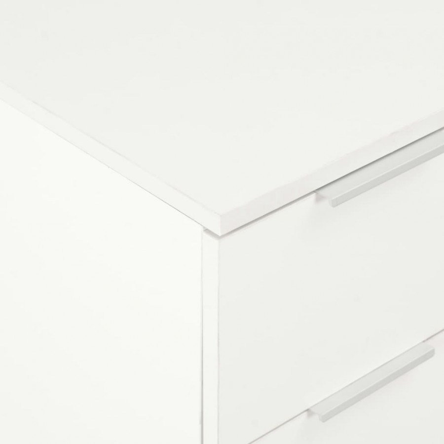 Buffet Blanc brillant 60x35x80 cm