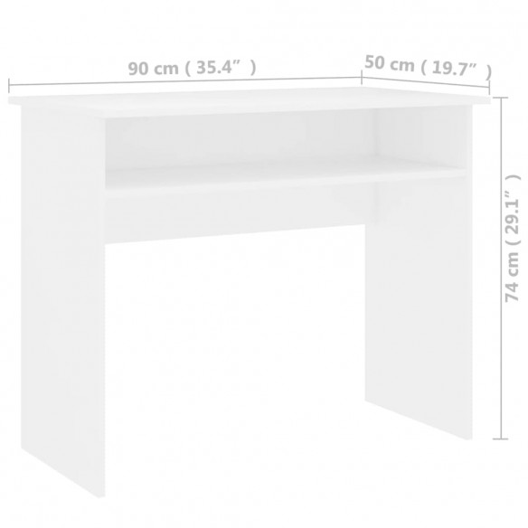 Bureau Blanc 90x50x74 cm  Bureau Blanc 90x50x74 cm