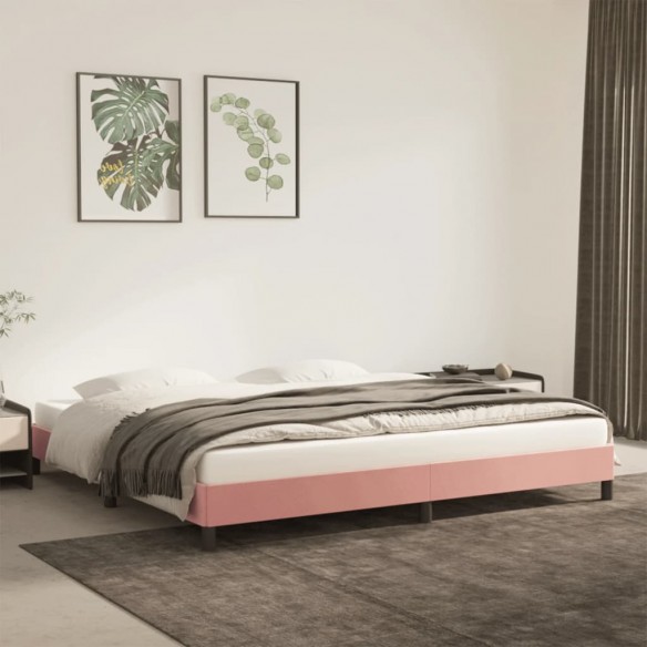 Lit Rose 200x200 cm Velours