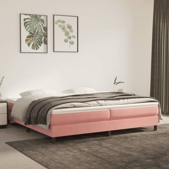 Lit Rose 200x200 cm Velours