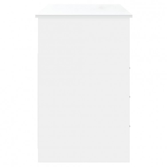 Bureau avec tiroirs Blanc 102x50x76 cm 