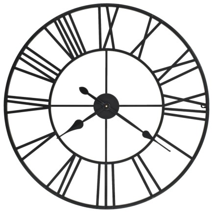 Horloge murale vintage avec mouvement à quartz Métal 80 cm XXL 2