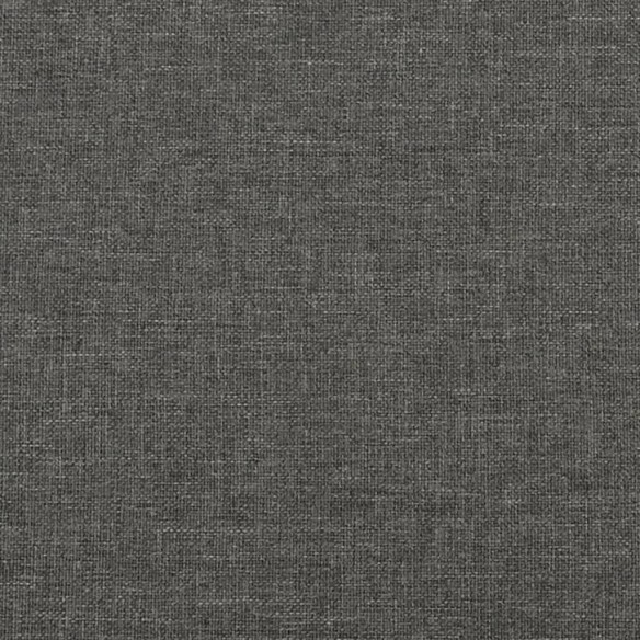 Lit Gris foncé 140x190 cm Tissu