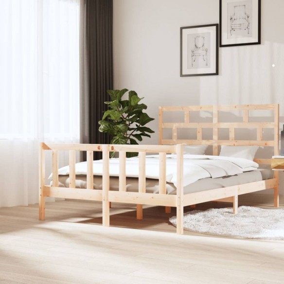 Lit Bois de pin massif 160x200 cm