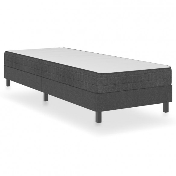 Lit Gris Tissu 90x200 cm