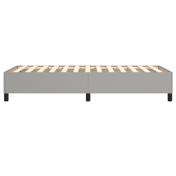 Lit Gris clair 90x200 cm Tissu