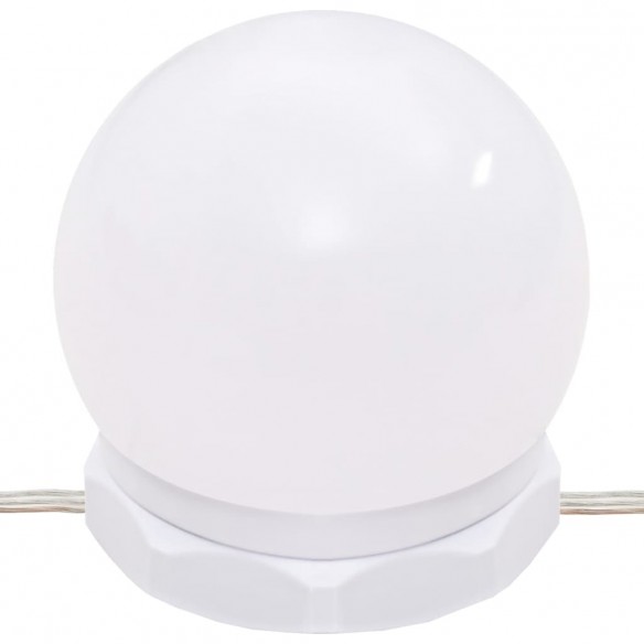 Ensemble de coiffeuse avec LED Blanc 