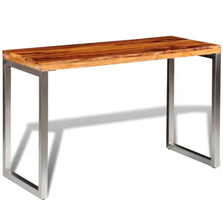 Table de salle à manger et pieds en acier Bois 2