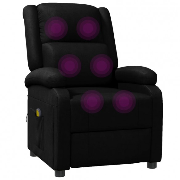 Fauteuil de massage Noir Similicuir Fauteuil de massage Noir Similicuir