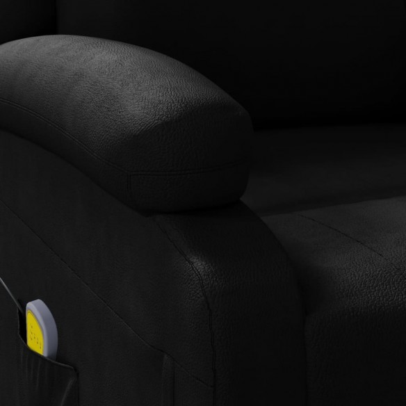 Fauteuil de massage Noir Similicuir Fauteuil de massage Noir Similicuir
