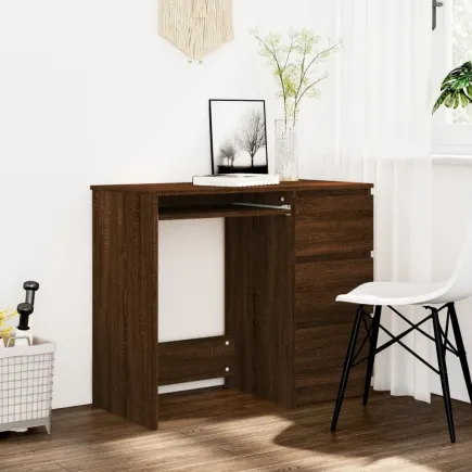 Bureau Chêne marron 90x45x76 cm 