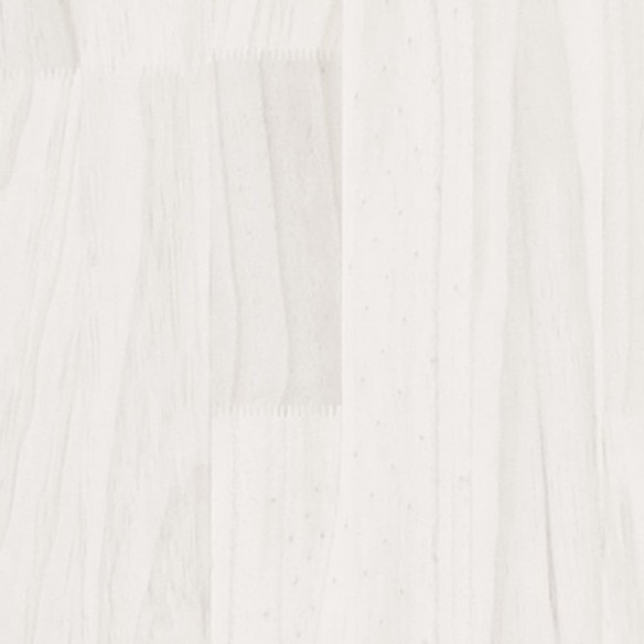 Lit Blanc Bois massif 180x200 cm Super King