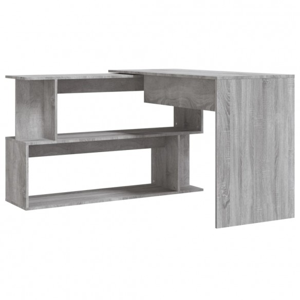 Bureau d'angle Sonoma gris 200x50x76 cm 