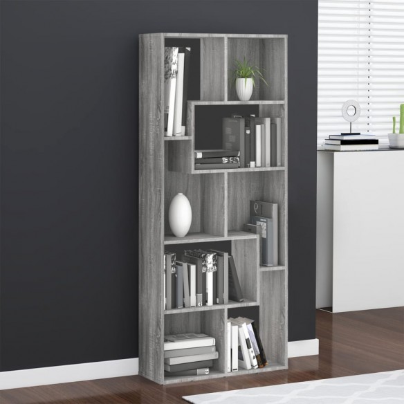 Bibliothèque Sonoma gris 67x24x161 cm 
