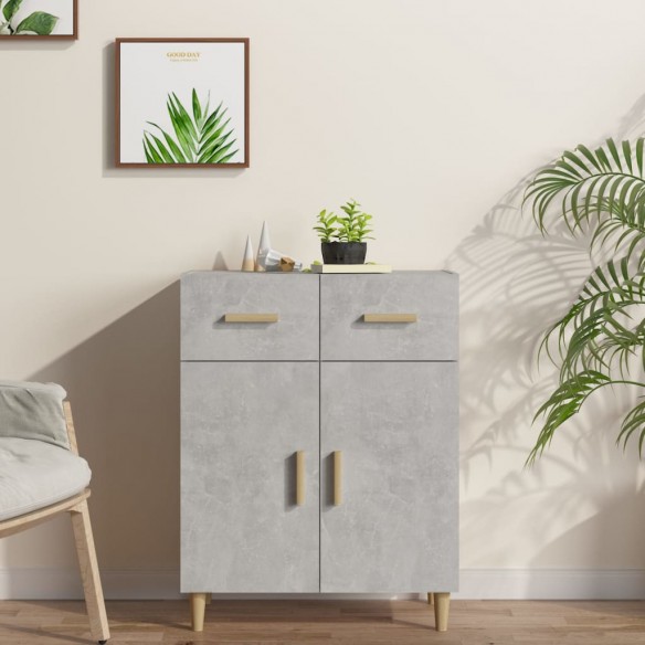 Buffet Gris béton 69,5x34x89 cm 