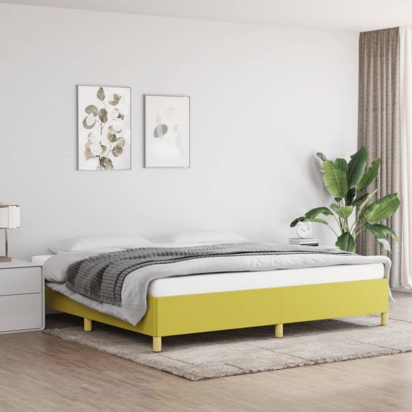 Lit Vert 200x200 cm Tissu