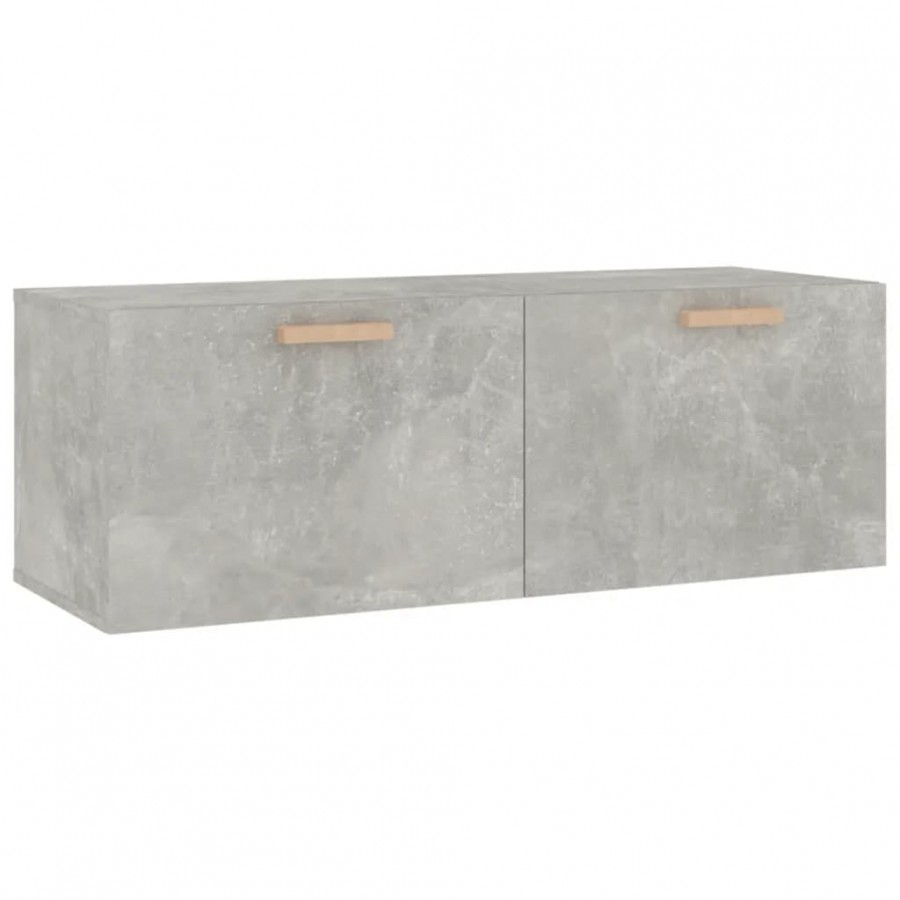 Armoire murale Gris béton 100x36,5x35 cm 