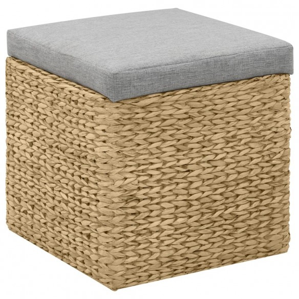 Repose-pied 2 pcs Jacinthe d'eau Gris Repose-pied 2 pcs Jacinthe d'eau Gris