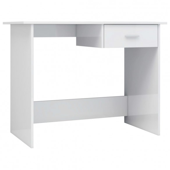 Bureau Blanc brillant 100 x 50 x 76 cm Aggloméré Bureau Blanc brillant 100 x 50 x 76 cm Aggloméré