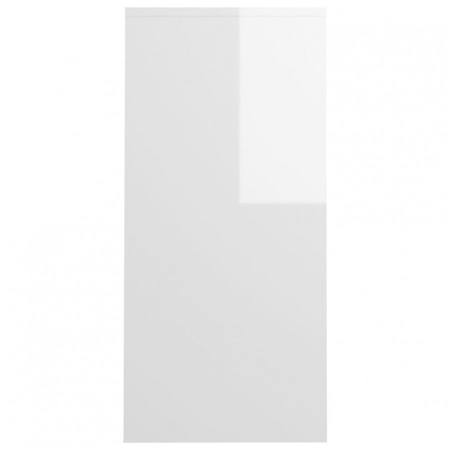 Bureau d'ordinateur portable Blanc brillant 102,5x35x75 cm