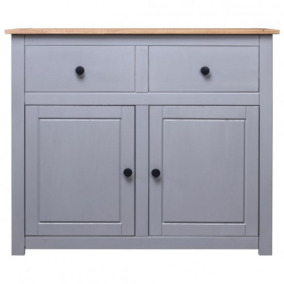 Buffet Gris 93x40x80 cm Pin solide Assortiment Panama Buffet Gris 93x40x80 cm Pin solide Assortiment Panama