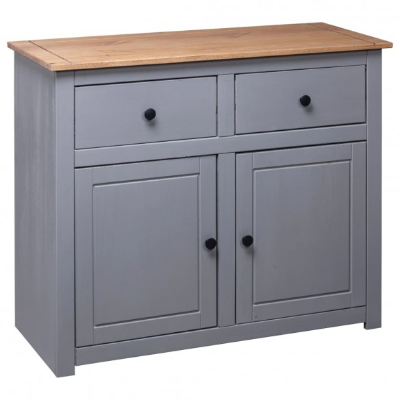 Buffet Gris 93x40x80 cm Pin solide Assortiment Panama Buffet Gris 93x40x80 cm Pin solide Assortiment Panama