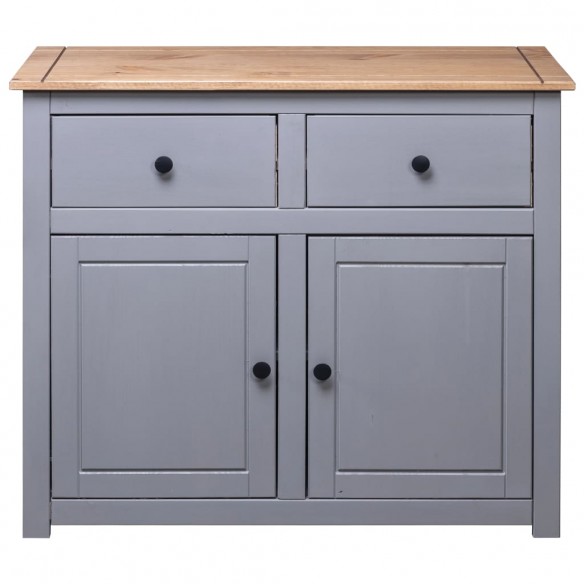 Buffet Gris 93x40x80 cm Pin solide Assortiment Panama Buffet Gris 93x40x80 cm Pin solide Assortiment Panama