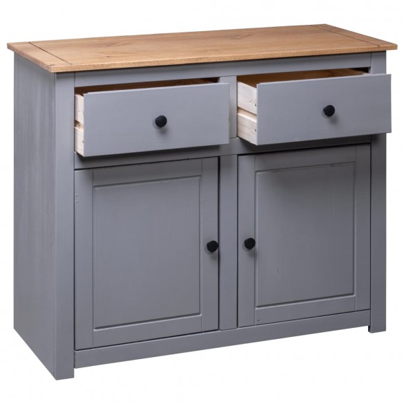 Buffet Gris 93x40x80 cm Pin solide Assortiment Panama Buffet Gris 93x40x80 cm Pin solide Assortiment Panama