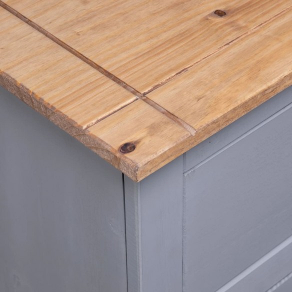 Buffet Gris 93x40x80 cm Pin solide Assortiment Panama Buffet Gris 93x40x80 cm Pin solide Assortiment Panama