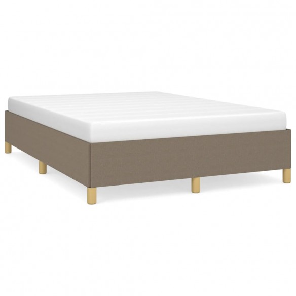 Lit Taupe 140x190 cm Tissu
