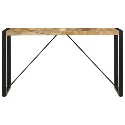 Table de salle à manger 140x70x75 cm Bois de manguier massif 2