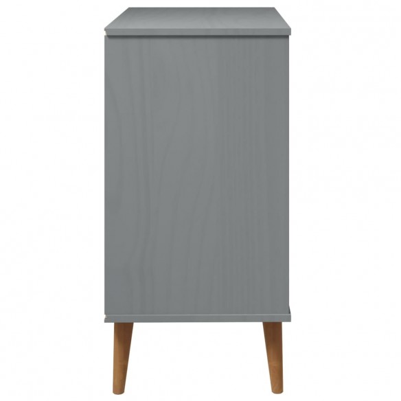 Commode MOLDE Gris 80x40x80 cm Bois de pin massif Commode MOLDE Gris 80x40x80 cm Bois de pin massif