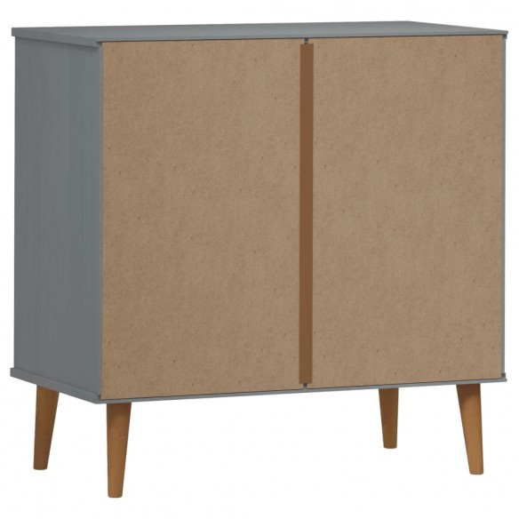 Commode MOLDE Gris 80x40x80 cm Bois de pin massif Commode MOLDE Gris 80x40x80 cm Bois de pin massif