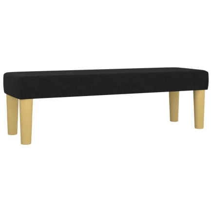 Banc Noir 100x30x30 cm Tissu 2
