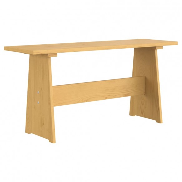 Table à manger avec banc Marron miel Bois de pin solide Table à manger avec banc Marron miel Bois de pin solide