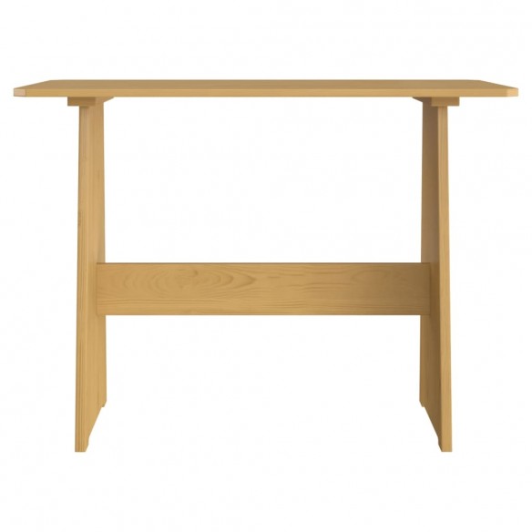 Table à manger avec banc Marron miel Bois de pin solide Table à manger avec banc Marron miel Bois de pin solide