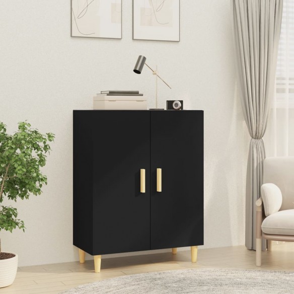 Buffet Noir 70x34x90 cm 