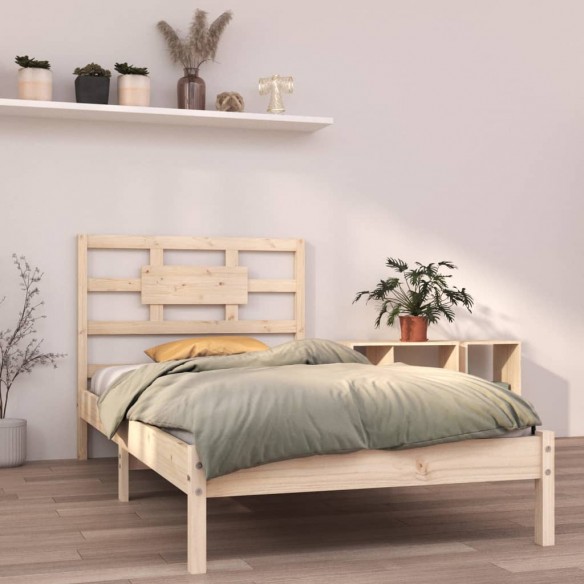 Lit bois massif 90x190 cm simple