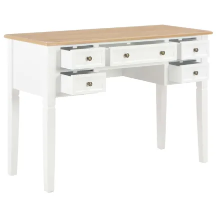 Bureau Blanc 109,5 x 45 x 77,5 cm Bois 2