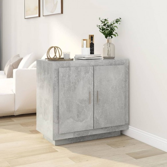Buffet Gris béton 80x40x75 cm 