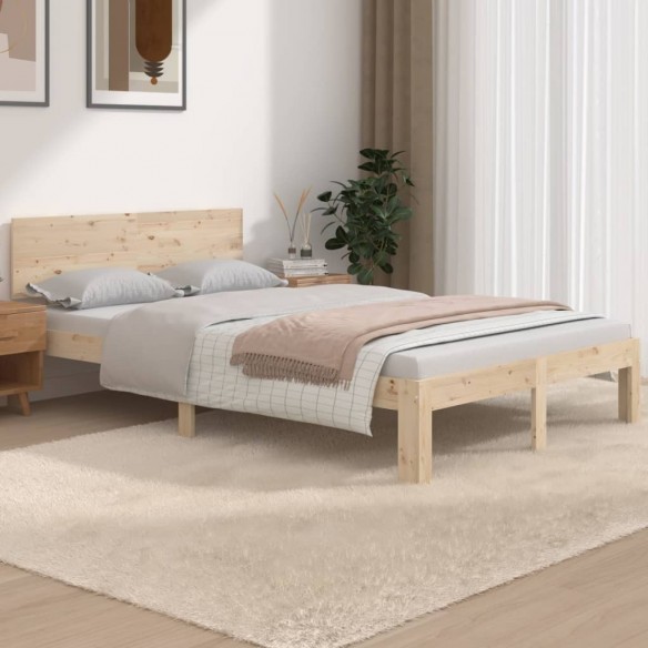 Lit bois massif 120x190 cm petit double