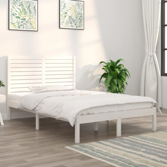 Lit Blanc Bois massif 120x190 cm Petit Double