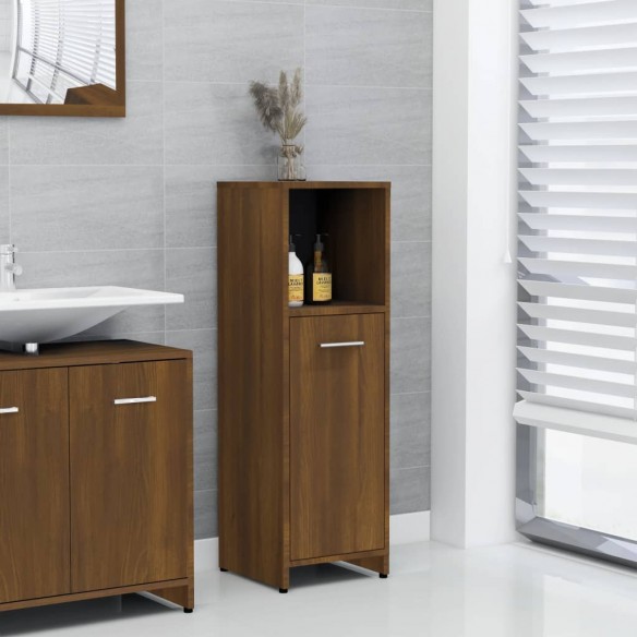 Armoire de bain Chêne marron 30x30x95 cm 