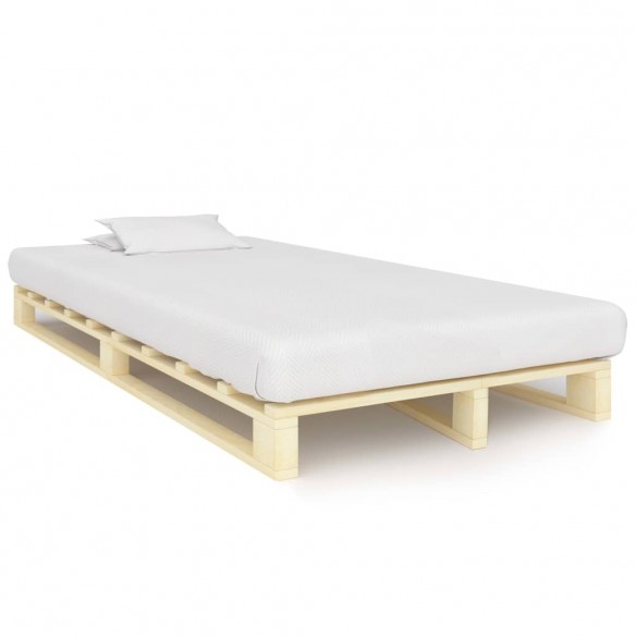 Lit de palette Bois de pin massif 120 x 200 cm