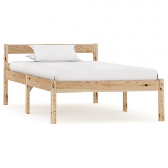 Lit Bois de pin massif 100 x 200 cm