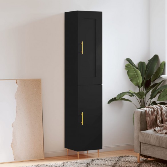 Buffet haut Noir 34,5x34x180 cm 