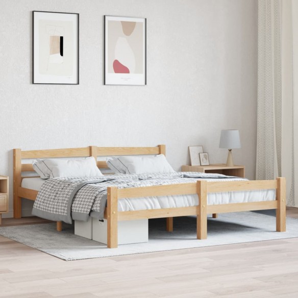 Lit Bois de pin massif 160x200 cm