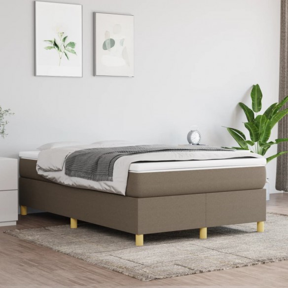 Lit Taupe 120x200 cm Tissu